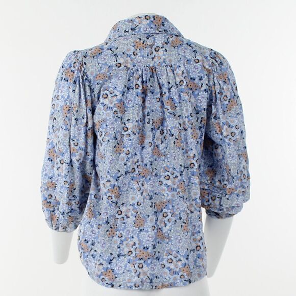 Free People Fleur Print Tunic Top in Retro Combo - Picture 4 of 5